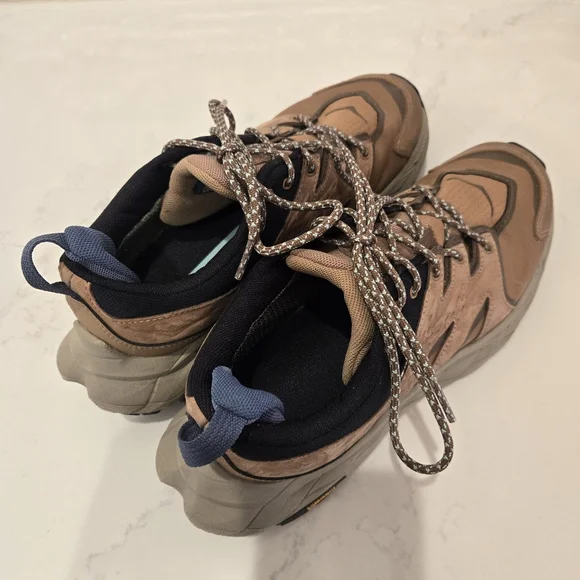 Hoka Anacapa Low GTX Waterproof Leather Hiking Shoe Brown Tan Womens Size 8.5B - Picture 4 of 9